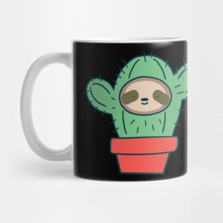 Sloth Face Cactus Mug